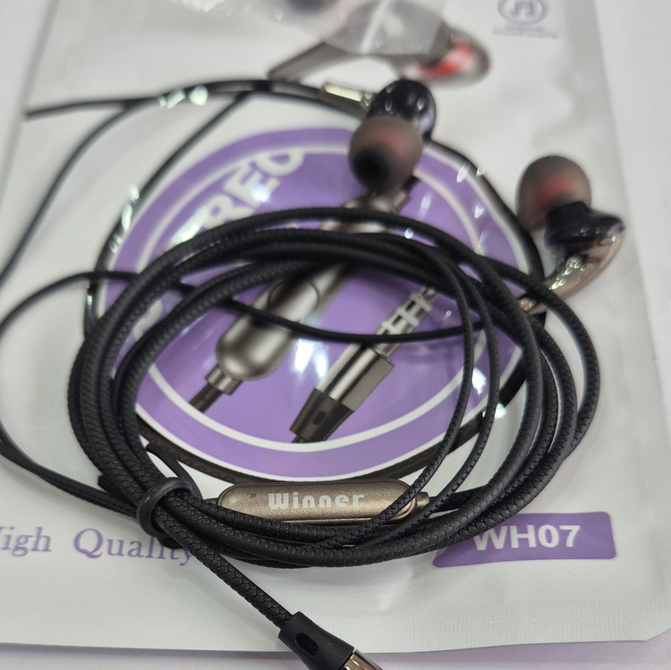 هندزفری سیمی وینر WH07 مدل تو گوشی 3.5mm