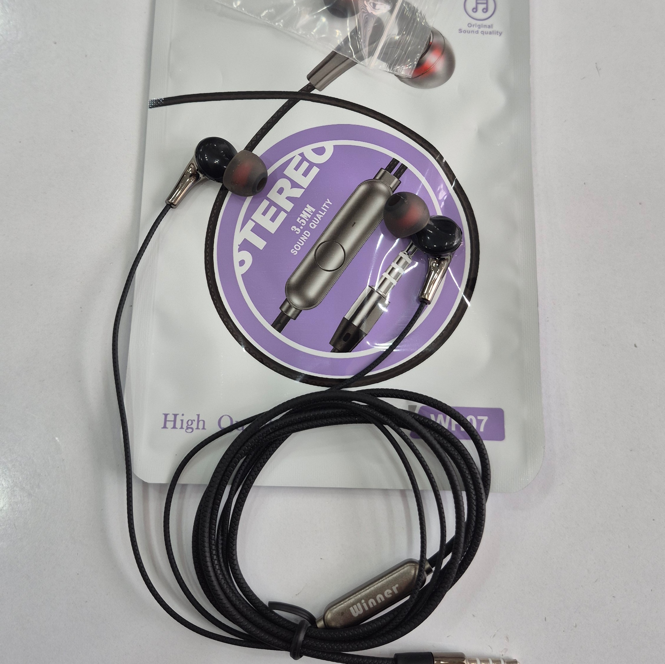 هندزفری سیمی وینر WH07 مدل تو گوشی 3.5mm